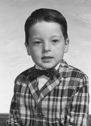 Tom as a young boy